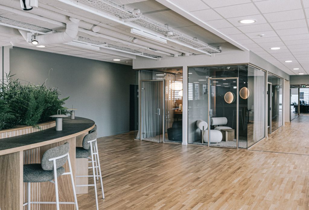 spaceplanning med individuelle lydbokse